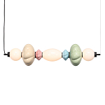 Подвесной светильник линейный с керамическими элементами 24W LED Fragrant Light варинант исполнения - 2 | Loft Concept в Грозном