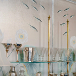 Обои ручная роспись Jakuchu Original colourway on Tarnished Silver gilded paper варинант исполнения - 1 | Loft Concept в Грозном