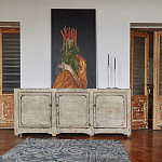 Комод в винтажном стиле с 3-мя дверцами Cardenas Chest of Drawers Vintage Beige варинант исполнения - 2 | Loft Concept в Грозном