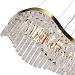Люстра подвесная волнистой формы с хрустальными подвесками Ludivine Lighting варинант исполнения - 3 | Loft Concept в Грозном