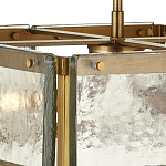 Потолочный светильник квадратный из толстого литого стекла Cast Glass варинант исполнения - 2 | Loft Concept в Грозном