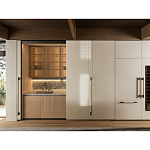 Кухонный гарнитур из камня и дерева с раздвижными дверцами TIVALÌ 2.0 Dada Engenereed Kitchen варинант исполнения - 2 | Loft Concept в Грозном