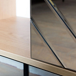 Шкаф с 2-мя зеркальными дверцами Serena Mirror Cabinet варинант исполнения - 4 | Loft Concept в Грозном