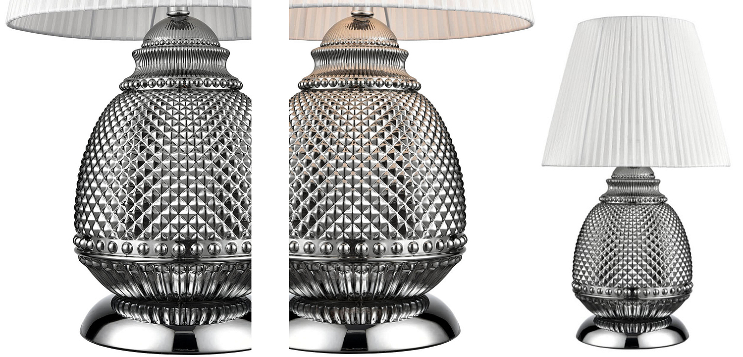 Настольная лампа Gloria Chrome Table Lamp Настольная лампа Gloria Chrome Table Lamp - Loft-Concept в Грозном