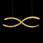 Люстра волнистой формы с фактурным хрустальным плафоном Light Delight варинант исполнения - 1 | Loft Concept в Грозном