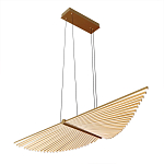 Люстра в виде распахнутых крыльев из тонких металлических планок Flight of Freedom варинант исполнения - 3 | Loft Concept в Грозном