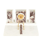 Настольный письменный набор из мрамора и креноида с гербом России Marble Accessory варинант исполнения - 1 | Loft Concept в Грозном