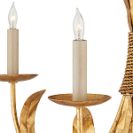 Люстра золотая с декором в виде перьев Bunch of Feathers варинант исполнения - 1 | Loft Concept в Грозном