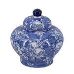 Ваза с крышкой в китайском стиле Гранатовое дерево Blooming Pomegranate варинант исполнения - 7 | Loft Concept в Грозном