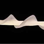 Люстра горизонтальная с волнистым белым плафоном Golden Swirl варинант исполнения - 6 | Loft Concept в Грозном