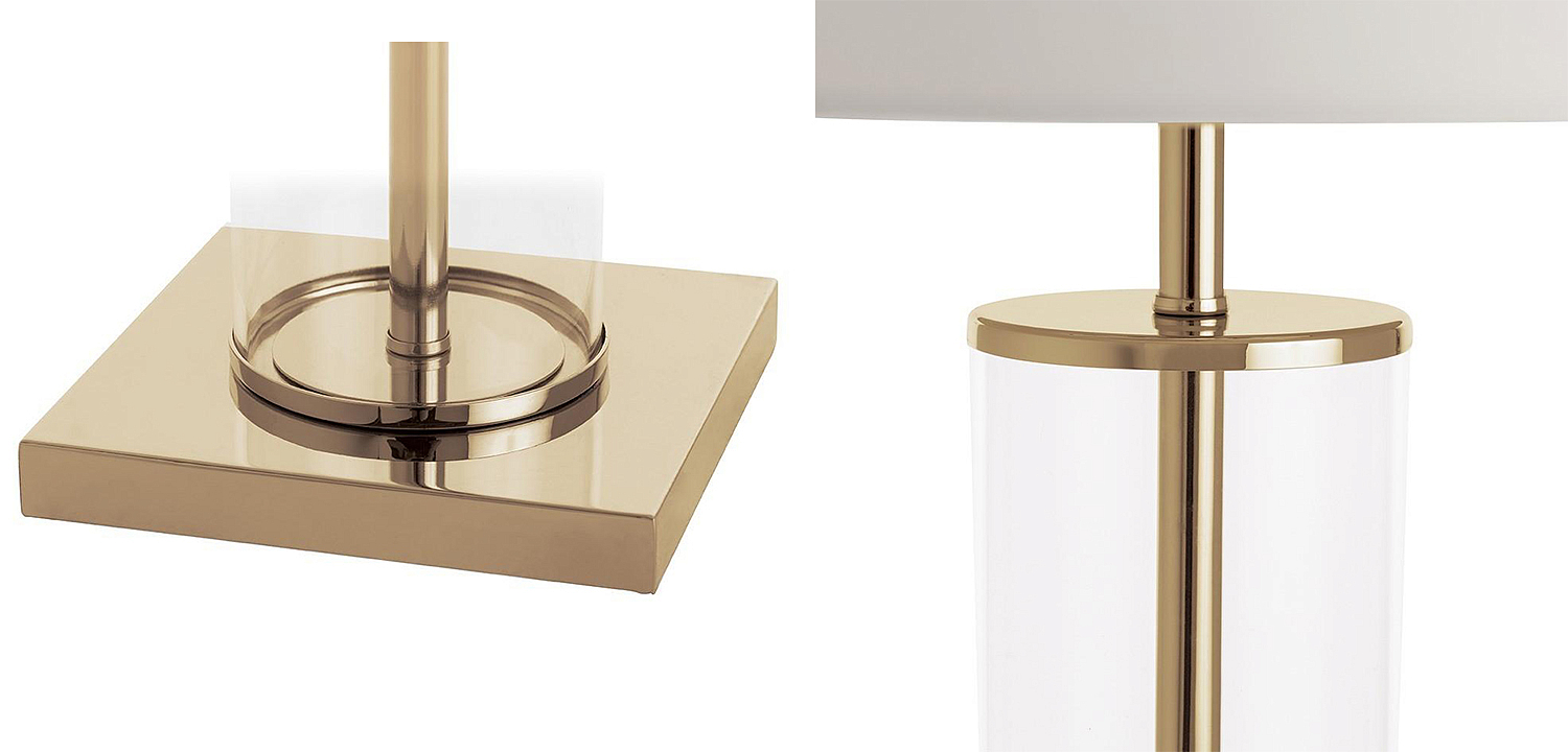 Настольная лампа Ticiana Glass Tube Table lamp gold Настольная лампа Ticiana Glass Tube Table lamp gold - Loft-Concept в Грозном
