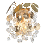 Бра с декоративными подвесками из прозрачного стекла в форме монеток FAIRYTREE Light варинант исполнения - 2 | Loft Concept в Грозном