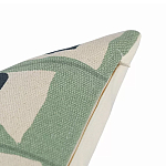 Подушка декоративная зеленого цвета с геометрическим рисунком Divine Abstractions варинант исполнения - 3 | Loft Concept в Грозном