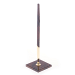 Ручка шариковая на подставке из натурального камня Обсидиан Stone Pens варинант исполнения - 2 | Loft Concept в Грозном