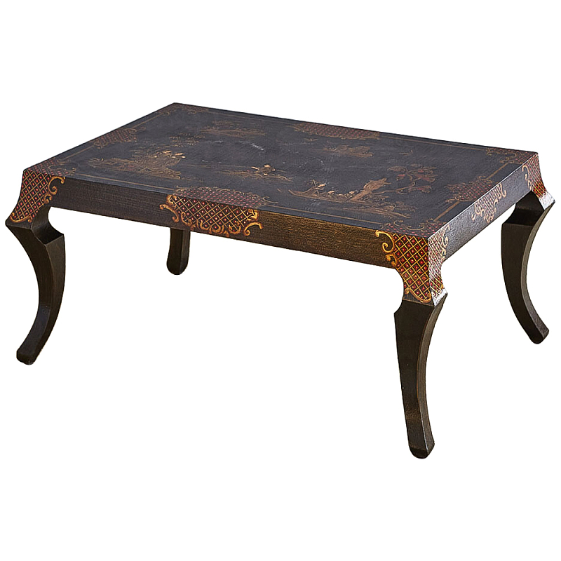 Кофейный стол в стиле Шинуазри ручная роспись Chinoiserie Collection Coffee Table Коричневый Красный Золотой Кофейный стол в стиле Шинуазри ручная роспись Chinoiserie Collection Coffee Table Коричневый Красный Золотой в Грозном | Loft Concept