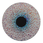 Бра круглое стеклянное с морозным эффектом Heterochromia варинант исполнения - 2 | Loft Concept в Грозном