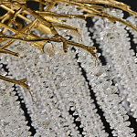 Люстра многоярусная с каркасом из металла и прозрачными подвесками FAIRYTREE Light варинант исполнения - 1 | Loft Concept в Грозном