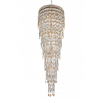 Люстра многоярусная каскадная с хрустальными подвесками Roul Crystal Light варинант исполнения - 6 | Loft Concept в Грозном