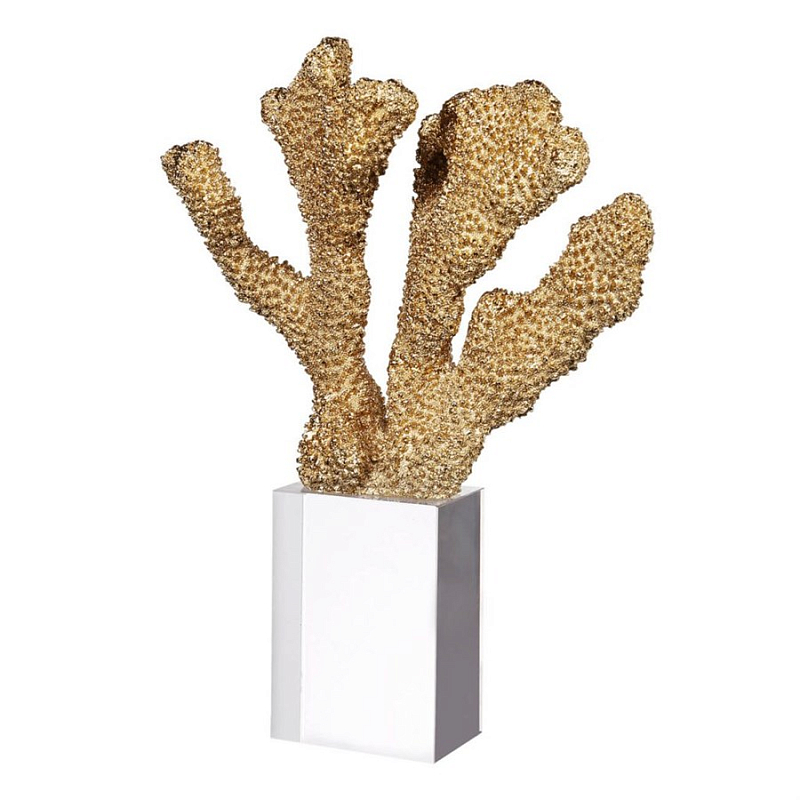 Статуэтка Gold Sea Cactus Золотой Прозрачный Статуэтка Gold Sea Cactus Золотой Прозрачный в Грозном | Loft Concept