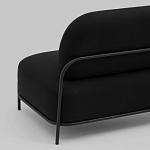 Двухместный диван черного цвета COLOR BLOCK варинант исполнения - 5 | Loft Concept в Грозном