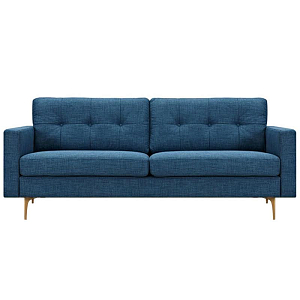 Диван Stone Blue Greta Sofa Диван синий лен