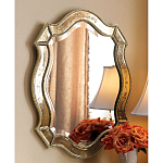 Зеркало настенное овальное в раме цвета шампань Mirror Splashes варинант исполнения - 1 | Loft Concept в Грозном