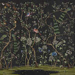 Обои ручная роспись St Laurent Casino metallic silk варинант исполнения - 2 | Loft Concept в Грозном