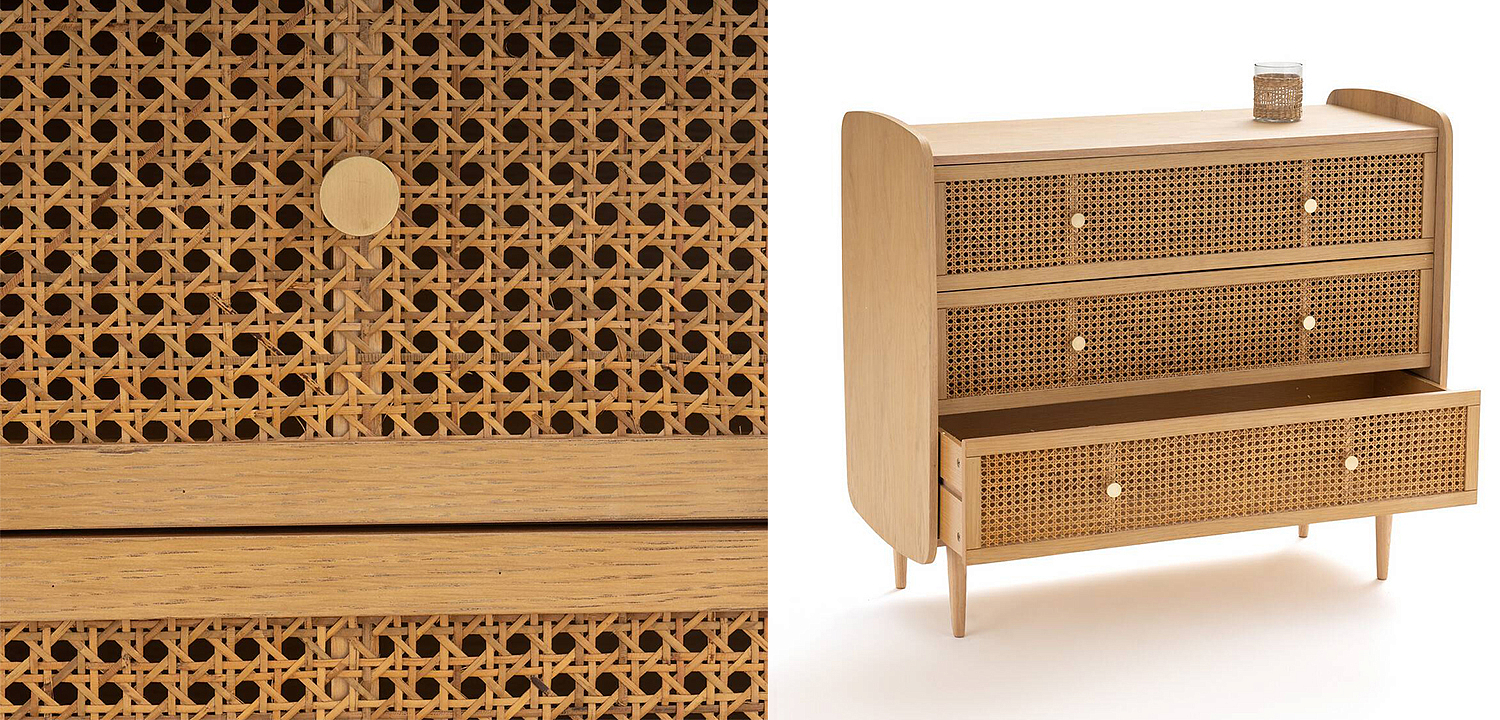 Комод с 3-мя ящиками из плетеного ротанга Aelius Rattan Wicker Chest of drawers Комод с 3-мя ящиками из плетеного ротанга Aelius Rattan Wicker Chest of drawers - Loft-Concept в Грозном