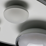 Потолочный светильник овальной формы белого цвета с 4-мя лампами Lunar Pebbles варинант исполнения - 11 | Loft Concept в Грозном