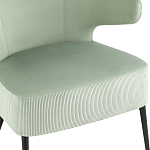 Современное мягкое кресло на металлических ножках Rakush Pistachio варинант исполнения - 6 | Loft Concept в Грозном