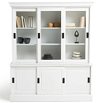 Витрина из массива сосны Cobbett White Wood Showcase варинант исполнения - 2 | Loft Concept в Грозном