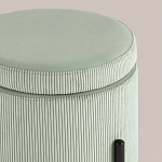 Светло-зеленый пуф на черных ножках SANJAY варинант исполнения - 4 | Loft Concept в Грозном