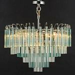 Дизайнерская люстра AQUA Blue Lagoon бирюзовое стекло несколько ярусов варинант исполнения - 6 | Loft Concept в Грозном