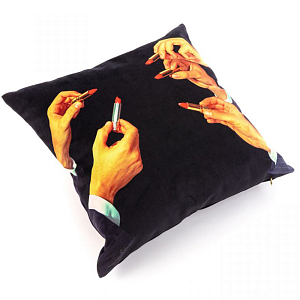 Подушка Seletti Cushion Lipstick Black