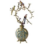 Бронзовый подсвечник Птичий рай Flora варинант исполнения - 2 | Loft Concept в Грозном