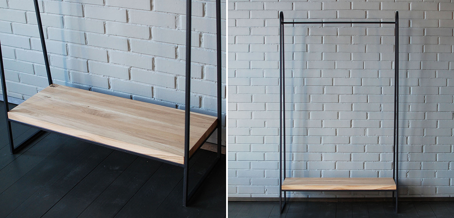 Рейл Amba Industrial Metal Rust Clothes Rail Рейл Amba Industrial Metal Rust Clothes Rail - Loft-Concept в Грозном