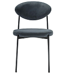 Стул металлический с мягкой спинкой и сиденьем из велюра Alfie Chair варинант исполнения - 5 | Loft Concept в Грозном