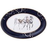 Сервиз обеденный из фарфора с изображением лошадей на 6 персон 23 предмета Porcelain Horse Set варинант исполнения - 2 | Loft Concept в Грозном
