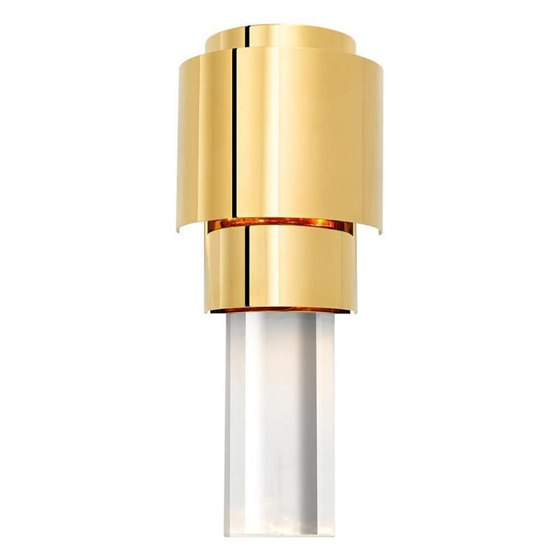 Бра Wall Lamp Avondale Gold Глянцевое золото Прозрачный (Transparent) Бра Wall Lamp Avondale Gold Глянцевое золото Прозрачный (Transparent) в Грозном | Loft Concept
