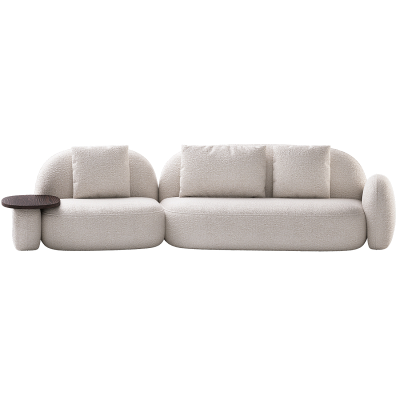 Модульный Диван Orus с овальным столиком  Молочный Орех в Грозном | Loft Concept 