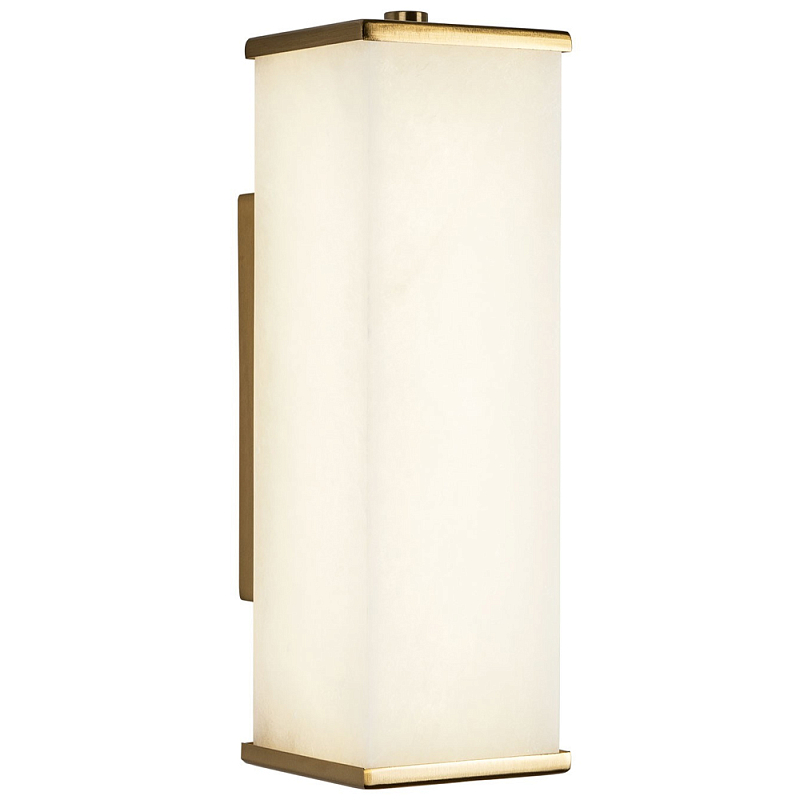 Бра со стеклянным плафоном Giustino Wall Lamp Латунь Белое матовое стекло Бра со стеклянным плафоном Giustino Wall Lamp Латунь Белое матовое стекло в Грозном | Loft Concept