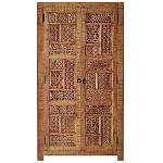Этнический шкаф с орнаментом резьба из дерева Indian Antique Furniture варинант исполнения - 3 | Loft Concept в Грозном