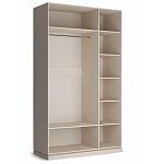 Шкаф трёхдверный с 1-ой зеркальной дверью Satin Furniture варинант исполнения - 3 | Loft Concept в Грозном