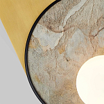 Бра с каменным диском в металлической раме Sandstone Painting варинант исполнения - 2 | Loft Concept в Грозном