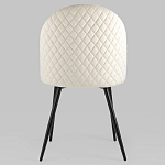 Мягкий стул в бежевом велюре Miruna Chair варинант исполнения - 4 | Loft Concept в Грозном