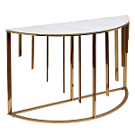 Консоль приставная полукруглая на основании золотого цвета Interior Accent варинант исполнения - 1 | Loft Concept в Грозном