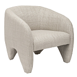 Дизайнерское кресло мягкое в белой обивке White Canvas варинант исполнения - 1 | Loft Concept в Грозном