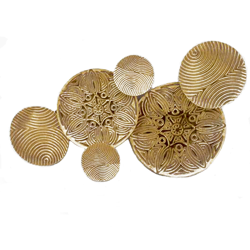 Панно настенное Blank Sheet Gold Ornament Золотой Панно настенное Blank Sheet Gold Ornament Золотой в Грозном | Loft Concept