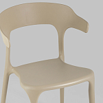Бежевый стул из прочного PP-пластика JORIS варинант исполнения - 7 | Loft Concept в Грозном