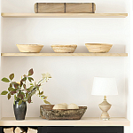 Настольная лампа деревянная с белым абажуром Wooden Table Lamp варинант исполнения - 6 | Loft Concept в Грозном